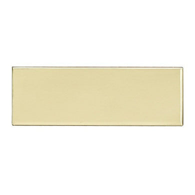 Gold rectangle for awards and trophy plate
