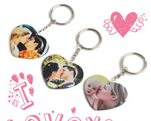 Load image into Gallery viewer, Heart Photo Personalization Key Chain

