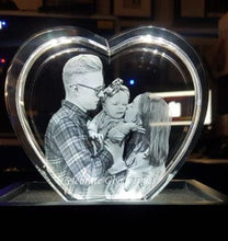 Load image into Gallery viewer, Heart Shaped 3 D Photo Art
