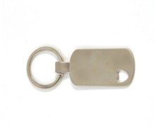 Load image into Gallery viewer, DOG TAG / HEART CUTOUT KEY CHAIN
