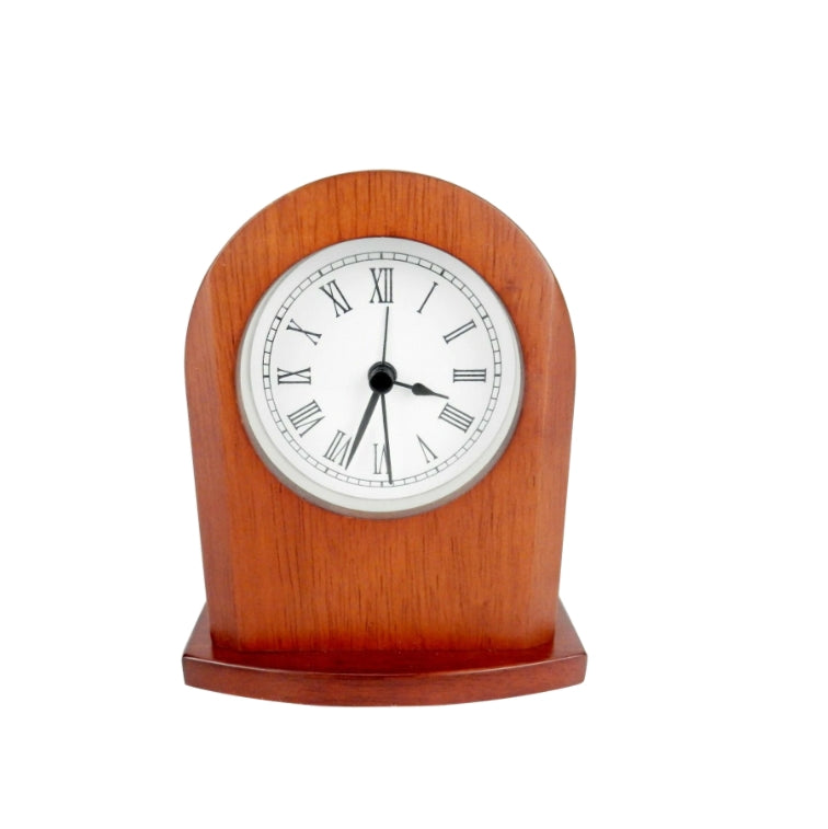 Rosewood Analog Clock Dial with Roman Numerals