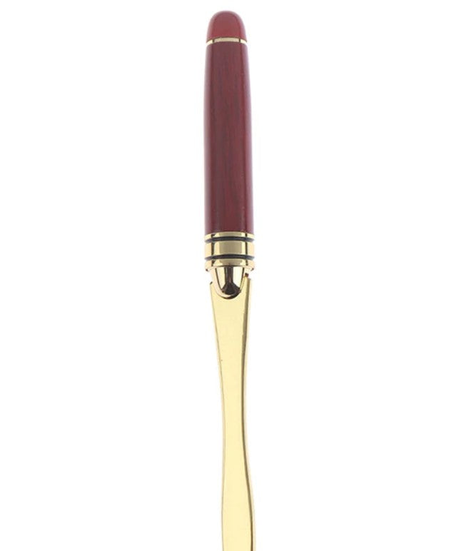 Rose Wood Letter Opener - Silver or Gold