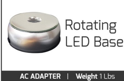 Rotating LED Base for 3 D photo cube