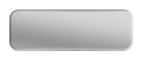 Aluminum Rectangle Plate 3 x 1 -Silver