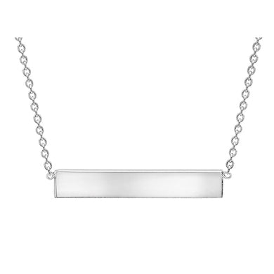silver bar necklace 