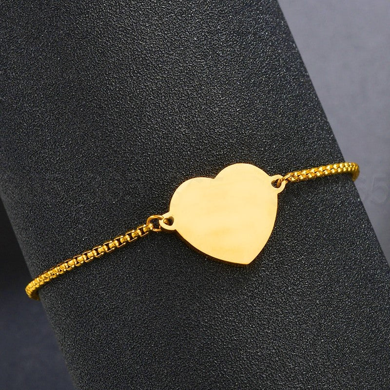 Heart Bracelet- Gold
