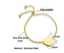 Load image into Gallery viewer, Heart Bracelet- Gold
