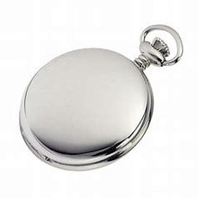 Load image into Gallery viewer, Silver Shiny pocket watch front view
