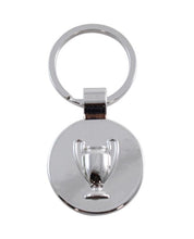 Load image into Gallery viewer, Silver Round Trophy Keychain
