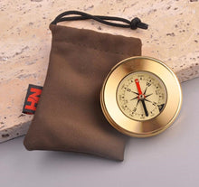 Load image into Gallery viewer, Golden Brass Compass | Buy compass online in canada | Buy compass online Calgary | Gift store in Calgary | Gift shop in Calgary | Graduation gifts online Canada
