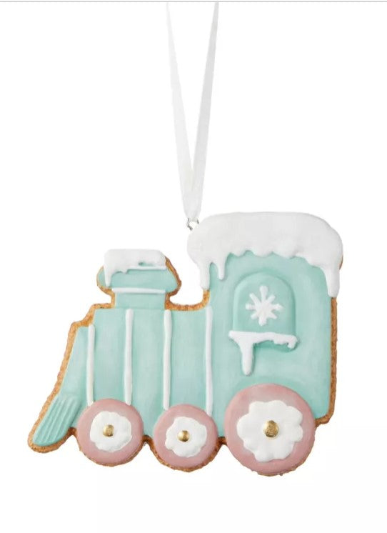 Train Gingerbread Cookie Ornament