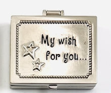 Load image into Gallery viewer, My Wish For You…” Pewter Hinged Keepsake Box
