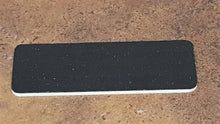 Load image into Gallery viewer, Name tag plastic Black/ Gold round corner
