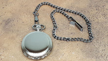 Load image into Gallery viewer, Gunmetal Pocket Watch Skeleton Mechanism - Rose Gold
